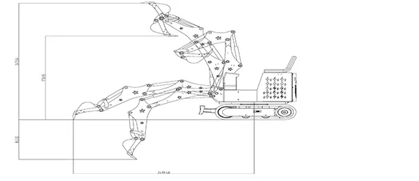 Excavadora eléctrica sobre orugas KE09