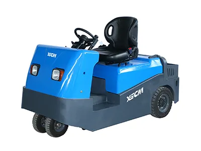 Tractor eléctrico de arrastre con asiento